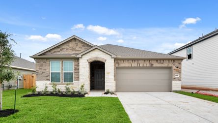 A house with a garage.