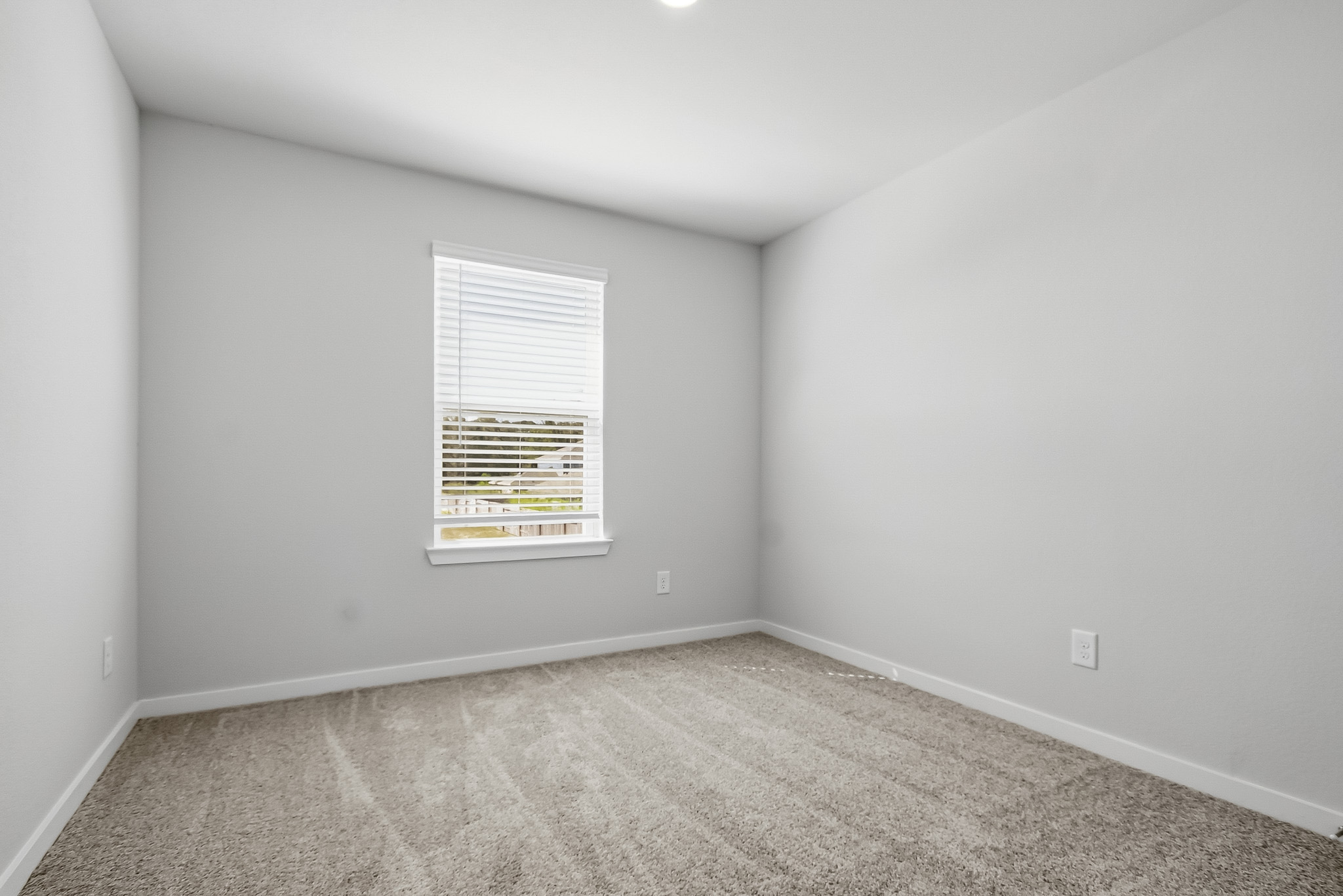 A room with a window.