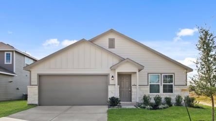 A house with a garage.