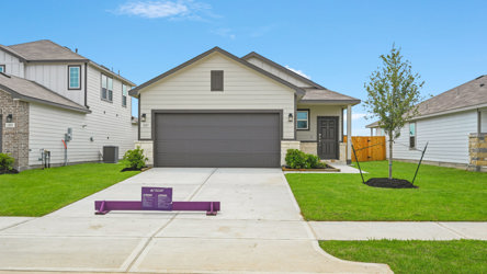A house with a driveway.