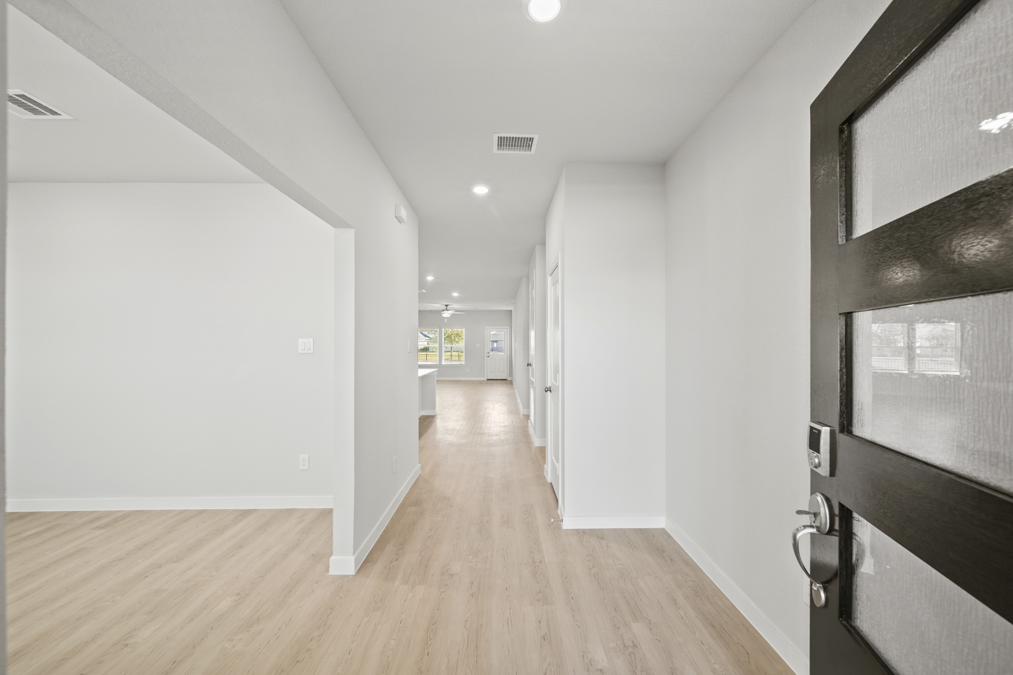 A room with white walls.