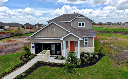 McAllister model exterior from Boardwalk in St. Hedwig by Century Communities