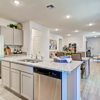 Hillshire model kitchen from Covington in San Antonio by Century Communities