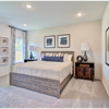 Hillshire model primary bedroom from Covington in San Antonio by Century Communities