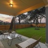 Santiago model covered patio  at Hidden Springs in New Braunfels, TX by Century Communities