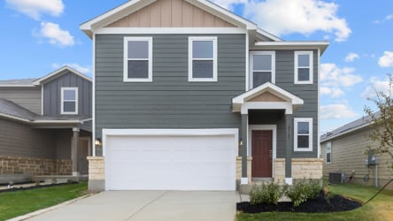 A house with a garage.