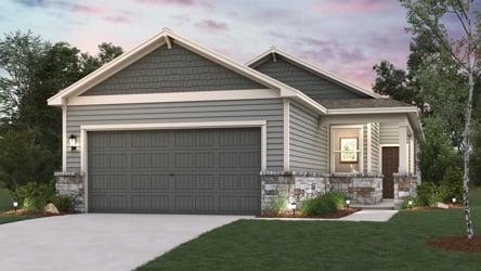 A house with a garage.