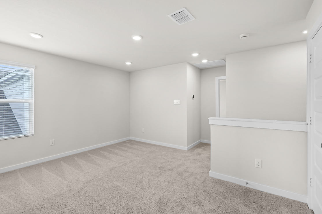 A room with white walls.