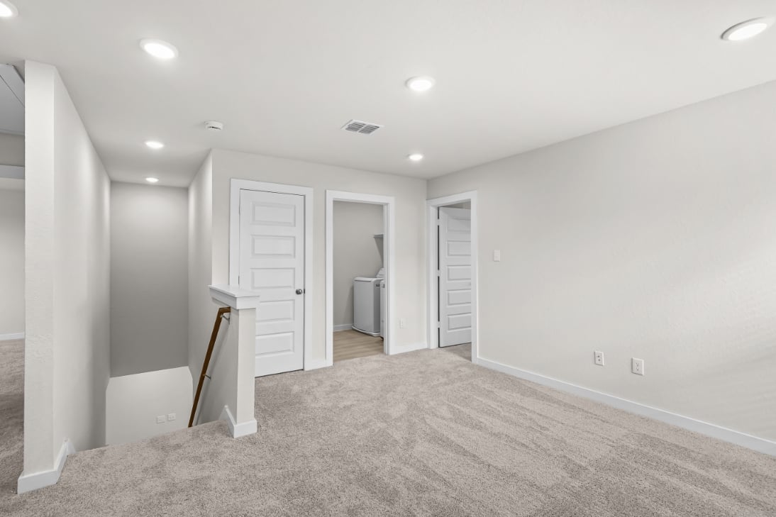 A room with white walls.