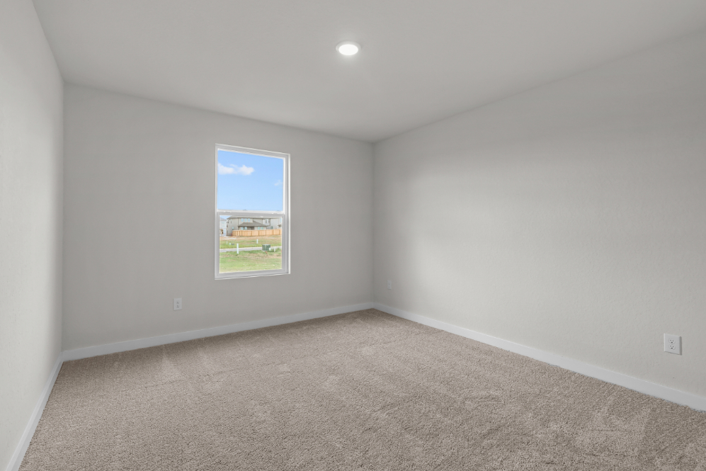 A room with a window.