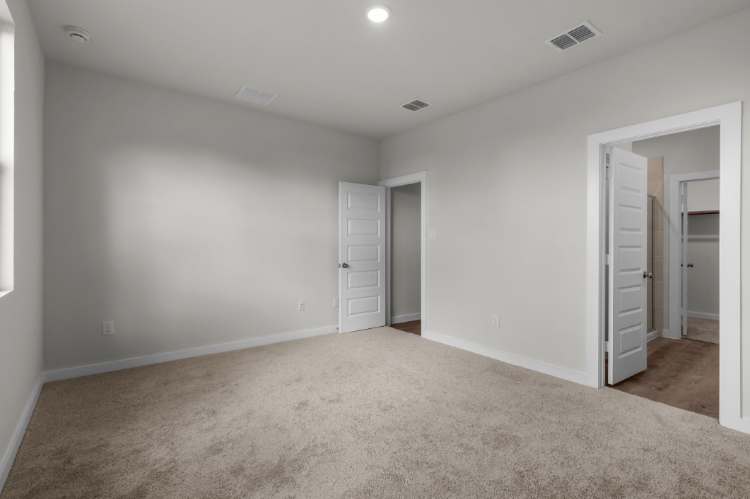 A room with white walls.