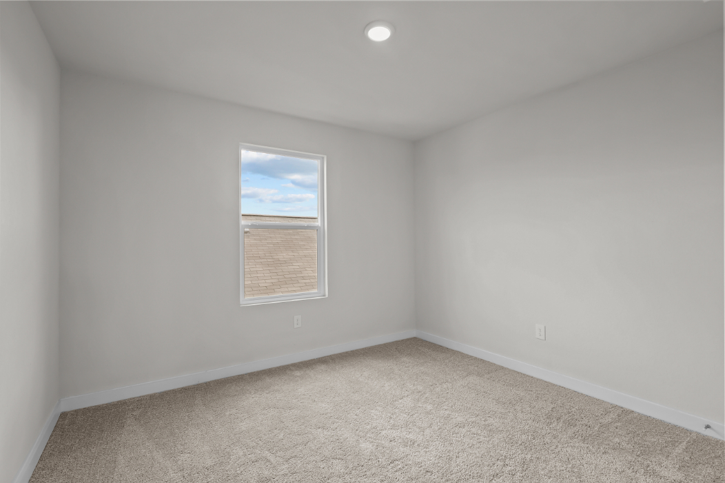 A room with a window.