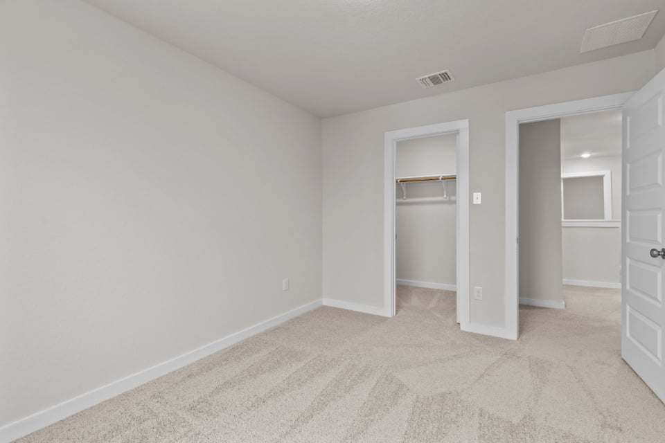 A room with white walls.