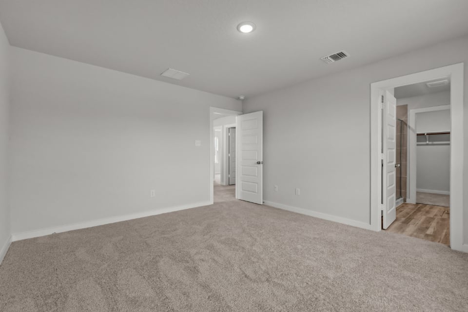 A room with white walls.