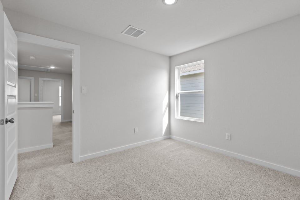 A room with white walls.