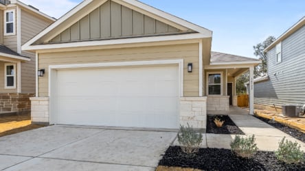 A house with a garage.
