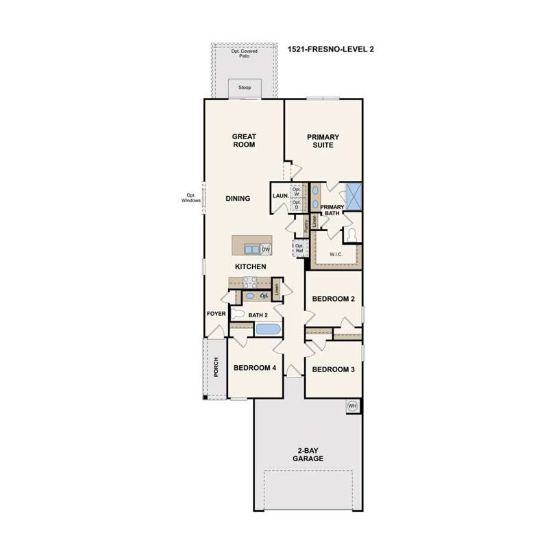 Fresno First floor plan Century Communities Bear Creek