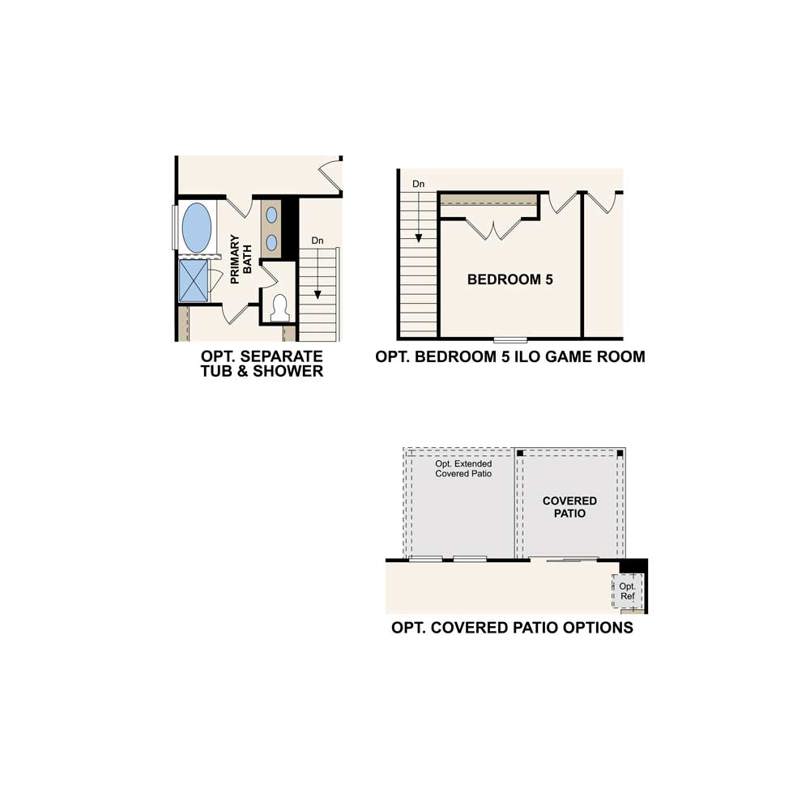 Angelina plan options at Bella Rosa in Cibolo, TX by Century Communities.