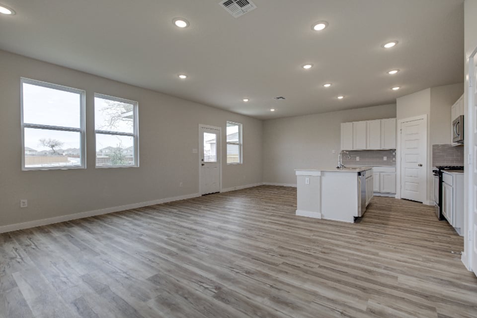 A large empty kitchen.