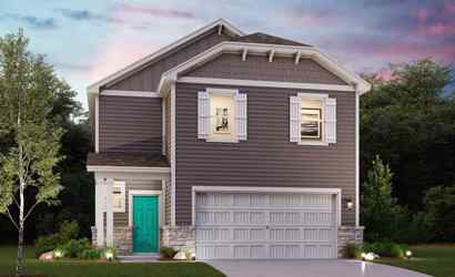 Gannett plan elevation C at Blue Ridge Ranch in San Antonio TX by Century Communities