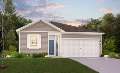 Bluebonnet Plan Elevation A at Boardwalk at Hunter's Way in St. Hedwig, TX by Century Communities