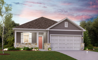 Foxglove Plan Elevation C at Boardwalk at Hunter's Way in St. Hedwig, TX by Century Communities
