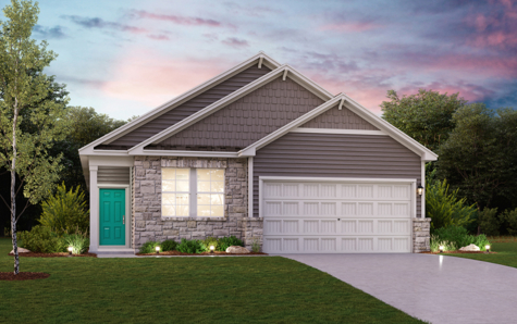 Lantana Plan Elevation C at Boardwalk at Hunter's Way in St. Hedwig, TX by Century Communities