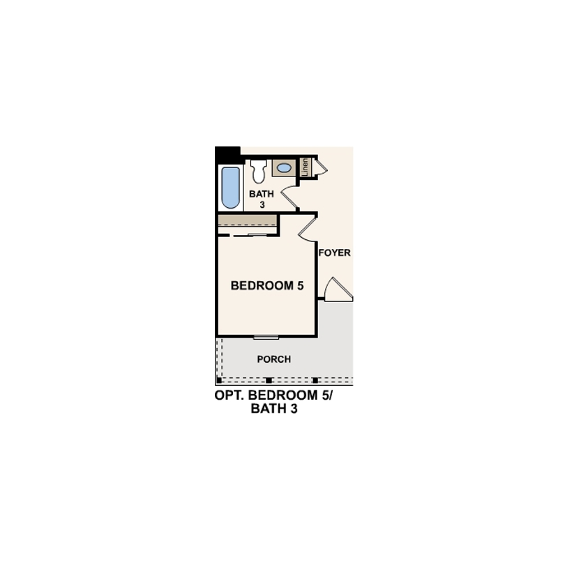 Marigold plan first floor options at Boardwalk at Hunter's Way in St. Hedwig, TX by Century Communities