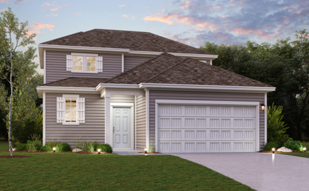 McAllister Plan Elevation A at Boardwalk at Hunter's Way in St. Hedwig, TX by Century Communities