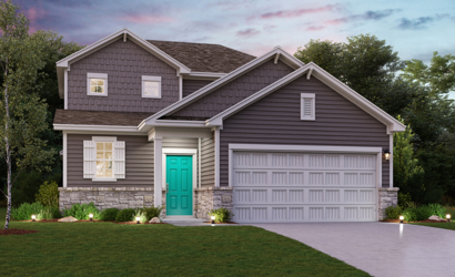 McAllister Plan Elevation C at Boardwalk at Hunter's Way in St. Hedwig, TX by Century Communities
