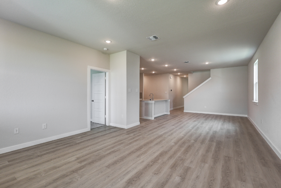A room with white walls.