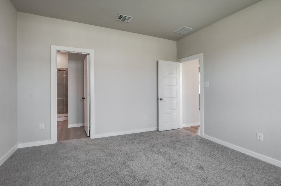 A room with white doors.