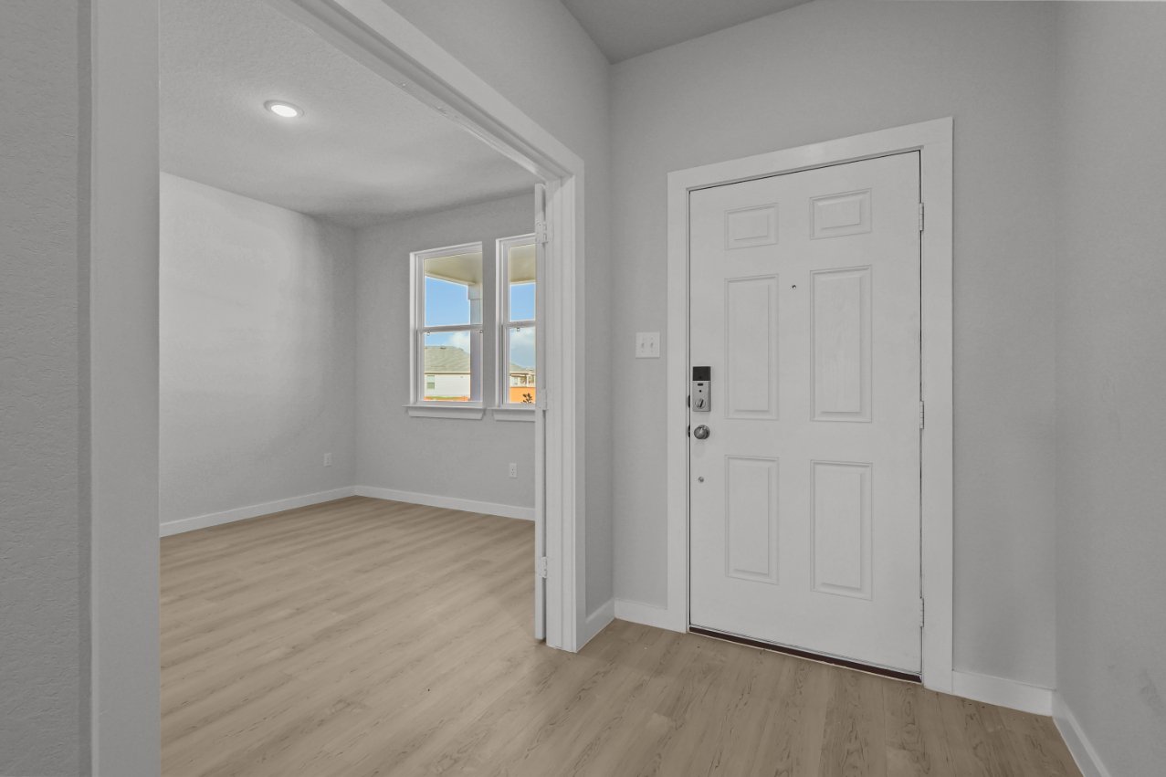 A room with white doors.