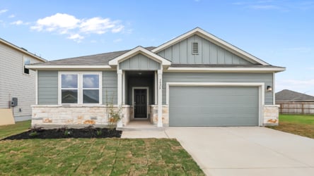 A house with a garage.
