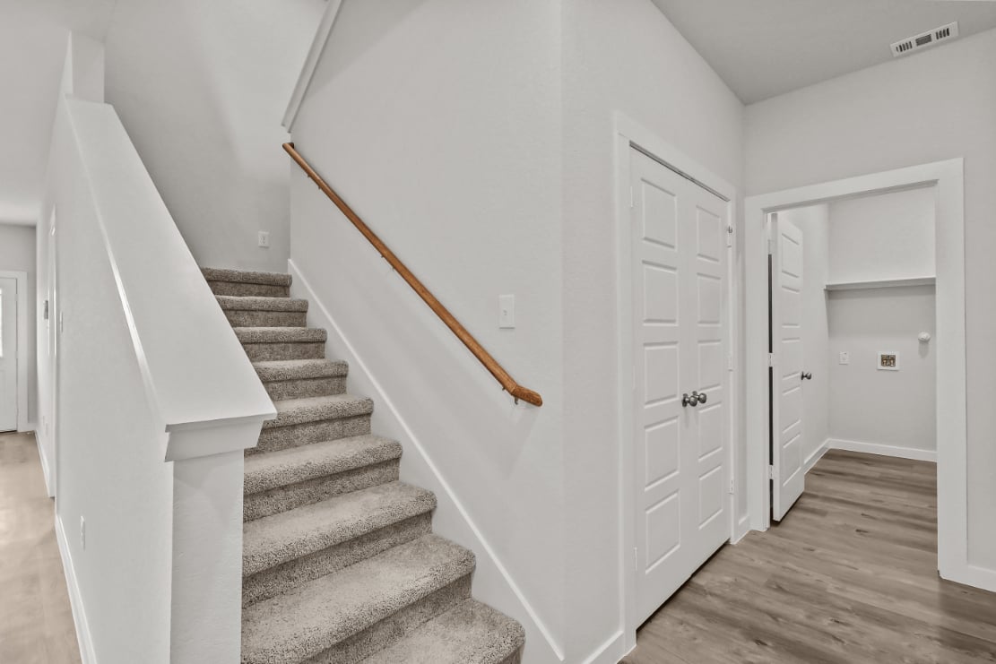 A staircase in a house.