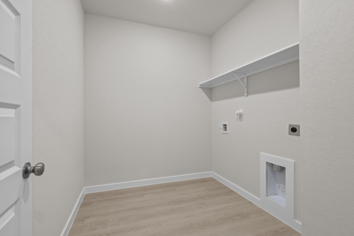 A room with white walls.