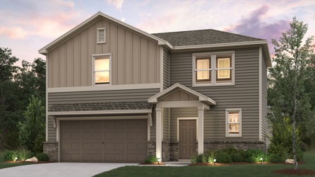 A house with a garage.