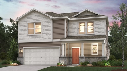 A house with a garage.