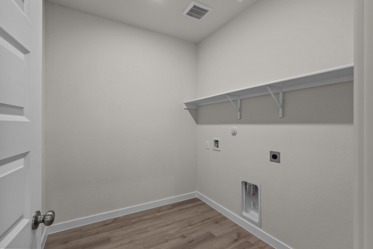 A room with white walls.