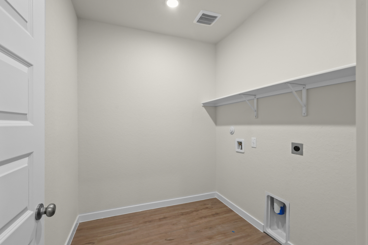 A room with white walls.