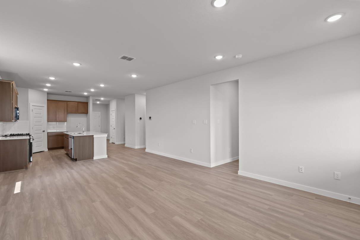 A large empty kitchen.