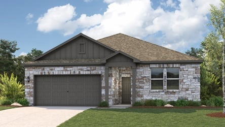 A house with a garage.