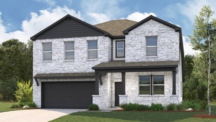 A house with a garage.