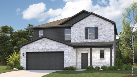 A house with a garage.