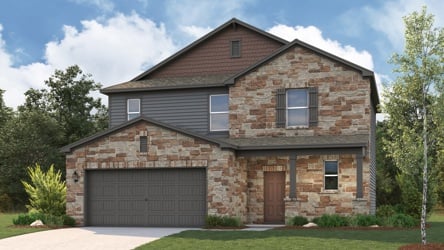 A house with a garage.