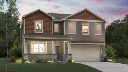 A house with a garage.