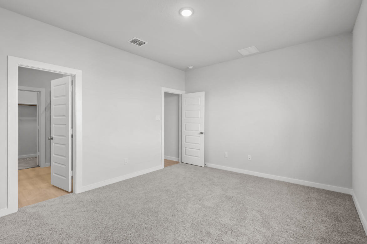 A room with white walls.