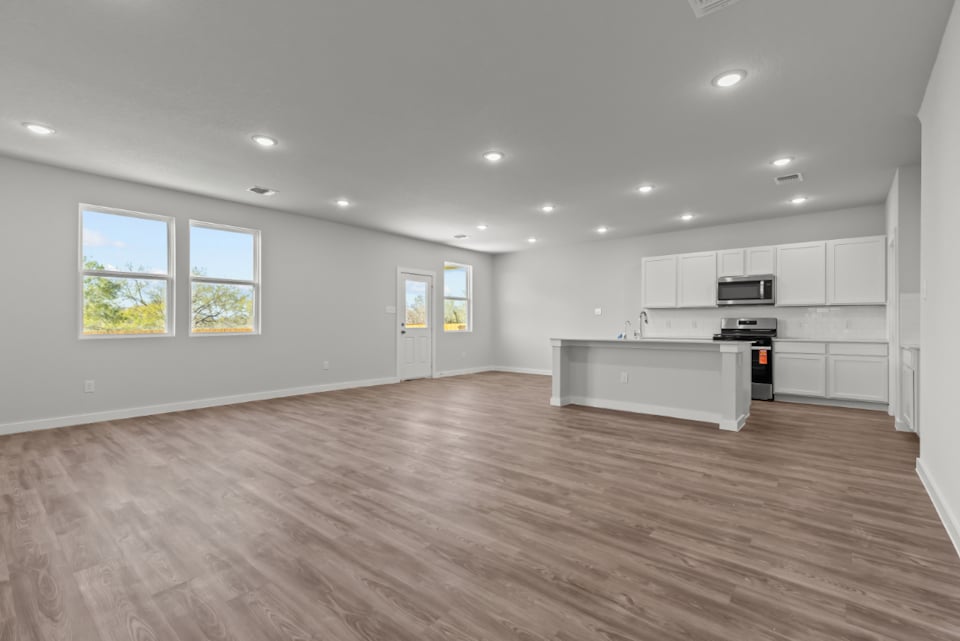A large empty kitchen.