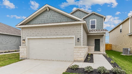 A house with a garage.