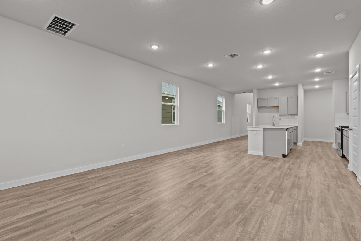 A large empty kitchen.